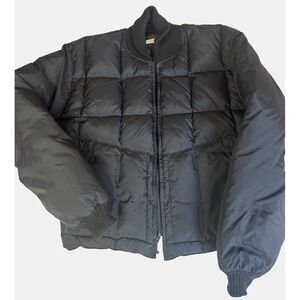 Vintage Americana Tempco USA 100% Goose Down Coat 70'-80's Era Black size L